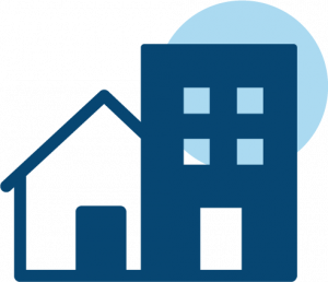 Icon eines Hauses für maßgeschneiderte Lösungen